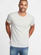 Old Navy Mens Soft-washed Crew-neck Tee For Men Light Gray Heather Size S