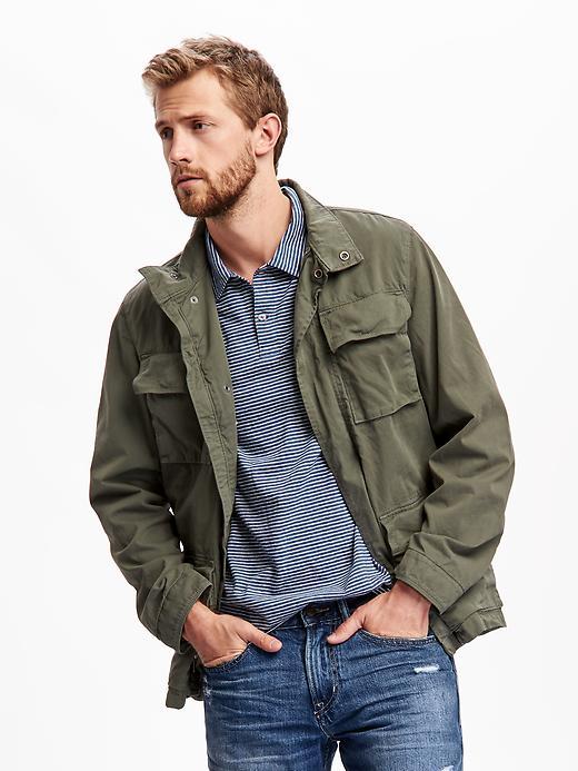 Old Navy Military Jacket For Men - Grazing Grasses