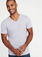 Old Navy Mens Soft-washed Perfect-fit V-neck Tee For Men Light Lavender Size L