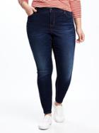 Old Navy Womens Secret-slim High-rise Plus-size Skinny Rockstar Jeans Dark Wash Size 16