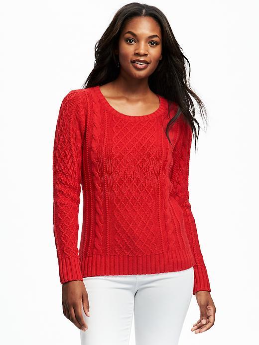 Classic Cable-knit Sweater For Women
