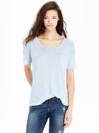 Old Navy Womens Linen Blend Boyfriend Tees Size L Tall - Flurry Up