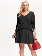 Old Navy Womens Plus V Neck Sweater - Charcoal