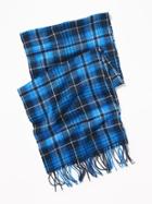 Old Navy Mens Patterned Flannel Scarf For Men Cobalt Size One Size