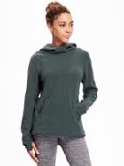 Old Navy Go Warm Performance Fleece Hooded Pullover For Women - Rogue River