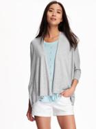 Old Navy Open Front Sweater For Women - Medium Gray