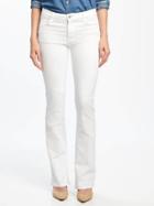 Old Navy Mid Rise White Micro Flare Jeans For Women - Bright White
