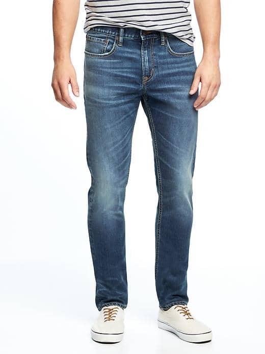 Old Navy Coolmax Core Built In Flex Skinny Jeans For Men - Medium Wash