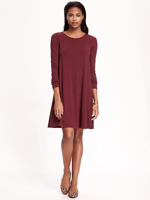 Old Navy Knit Swing Dress For Women - Marion Berry