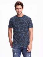 Old Navy Patterned Pocket Tee For Men - Blue