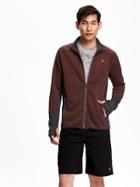 Old Navy Mens Ribbed Go Warm Running Jacket Size M - Rich Rec