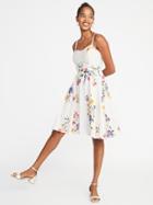 Fit & Flare Floral Cami Dress For Women