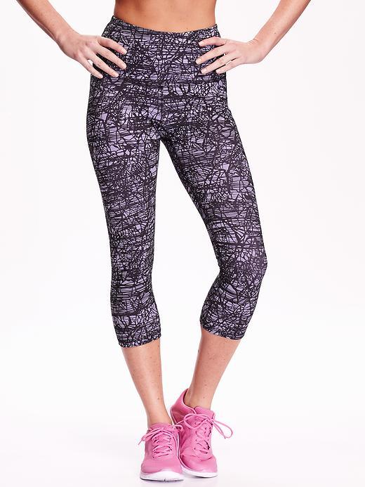 Old Navy Womens High Rise Compression Crops Size L Tall - Lavender Haven