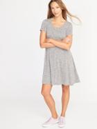 Old Navy Womens Plush-knit Swing Dress For Women Heather Gray Size Xxl