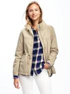 Old Navy Twill Field Jacket For Women - Winter Reeds