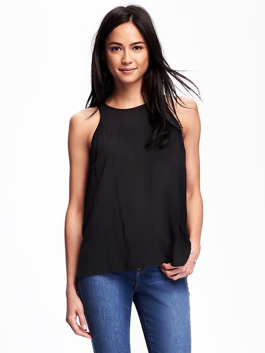 Old Navy High Neck Swing Tank For Women - Blackjack