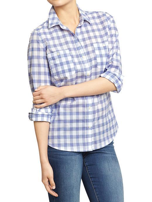 Old Navy Old Navy Womens Gingham Oxfords - Blue Gingham