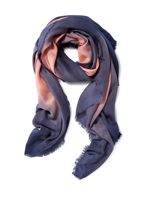 Old Navy Ombr Gauze Scarf For Women - Dip Dye Warm