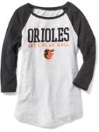 Old Navy Mlb Team Lets Play Ball Tee For Women - Baltimore Orioles