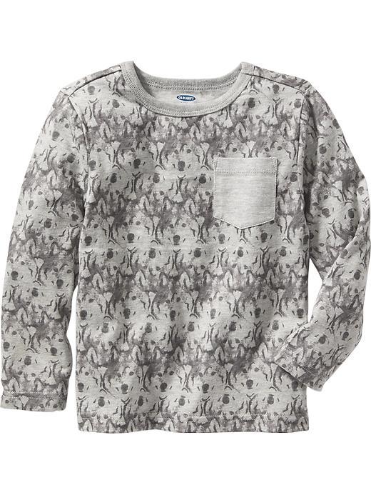Old Navy Patterned Long Sleeve Tee Size 18-24 M - Knight Time