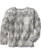 Old Navy Patterned Long Sleeve Tee Size 18-24 M - Knight Time