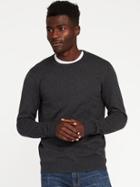 Old Navy Mens Crew-neck Sweater For Men Charcoal Heather Size S