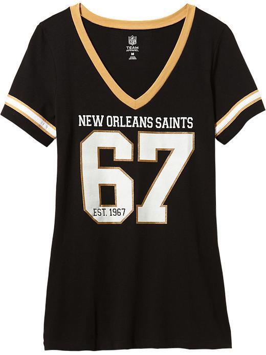 Old Navy Womens Nfl Team V Neck Tees - Saints