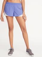 Color-blocked Run Shorts For Women -  3-inch Inseam