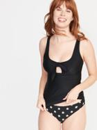Tie-front Tankini Top For Women