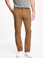 Old Navy Broken In Slim Fit Twill Khakis For Men - Bandolier Brown