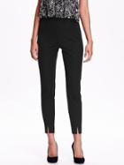 Old Navy High Rise Side Zip Pants Size 8 Petite - Blackjack