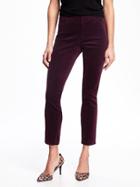 Old Navy Mid Rise Velvet Pixie Pants For Women - Sumptuous Purple