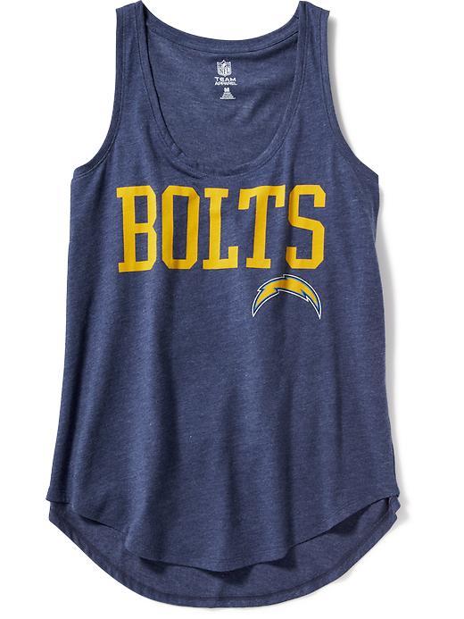 Old Navy Relaxed Nfl Scoop Neck Graphic Tank For Women - Chargers