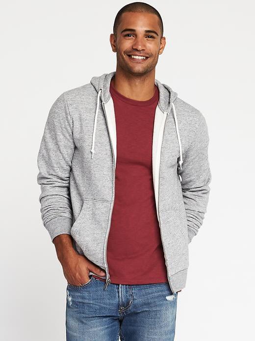 Old Navy Mens Classic Fleece Hoodie For Men Heather Gray Size L