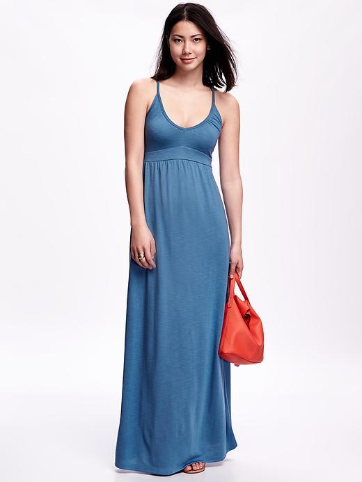 Old Navy Empire Waist Maxi Dress For Women - Bluesday