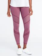 Old Navy Womens High-rise Moto Compression 7/8-length Leggings For Women Bust A Mauve Size L