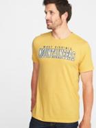 Old Navy Mens College-team Graphic Tee For Men West Virginia Univ. Size L
