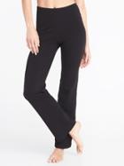 Old Navy Womens High-rise Slim Boot-cut Yoga Pants For Women Black Size Xs
