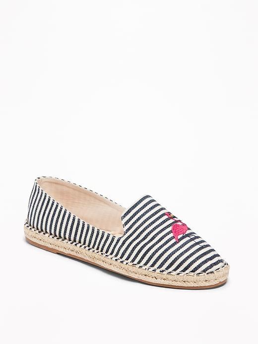 Old Navy Womens Canvas Espadrilles For Women Pink Flamingo Size 9
