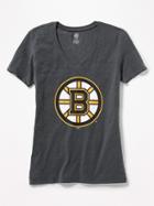 Old Navy Womens Nhl Team V-neck Tee For Women Boston Bruins Size S