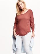 Old Navy Womens Plus Scoop Neck Tee Size 1x Plus - Hot Peppa Flakes