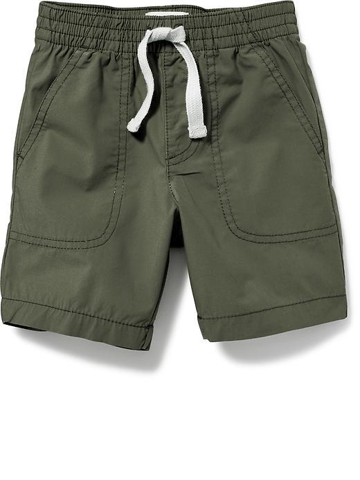 Old Navy Pull On Poplin Shorts - Grazing Grasses