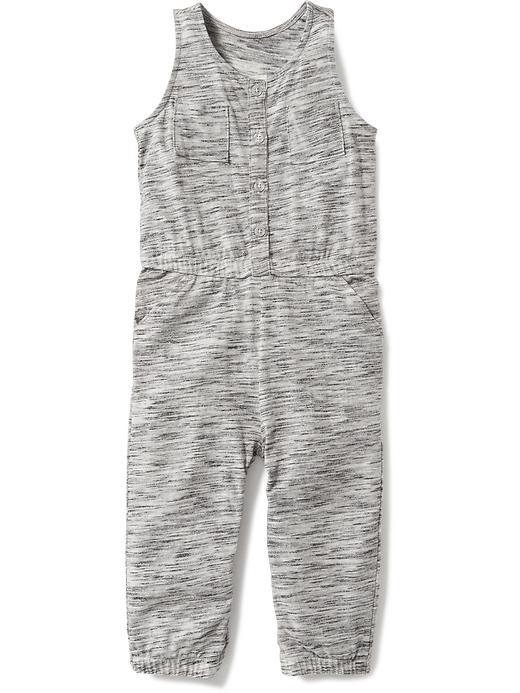 Old Navy Space Dye Sleeveless Jumpsuit - Carbon