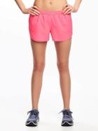 Old Navy Go Dry Cool Semi Fitted Run Shorts For Women - Absolute Pink Neon
