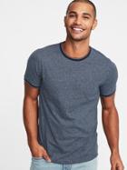 Soft-washed Tipped Ringer Tee For Men