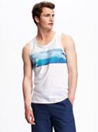 Old Navy Summer Graphic Tank For Men - Bright White