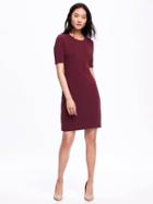 Old Navy Ponte Knit Shift Dress For Women - Raisin For Living
