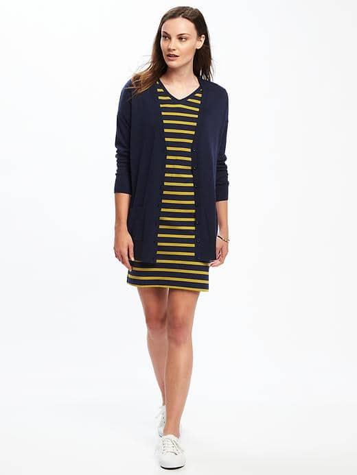 Old Navy Boyfriend Cardi For Women - Lost At Sea Navy