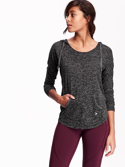 Old Navy Womens Burnout Hoodie Size M Tall - Carbon