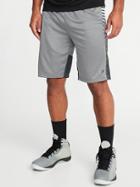 Old Navy Mens Go-dry Mesh Basketball Shorts For Men - 10 Inch Inseam Gray - 10 Inch Inseam Gray Size M